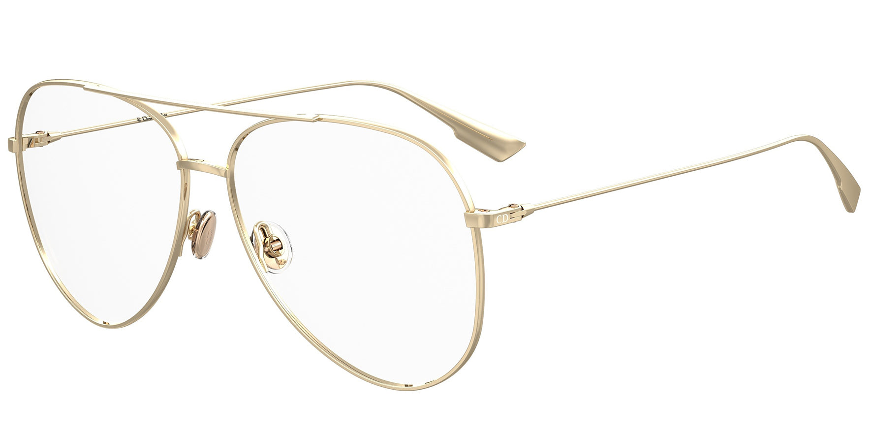 Dior Stellaireo 17 Gold-Tone Aviator Eyeglass Frames - Eyedictive