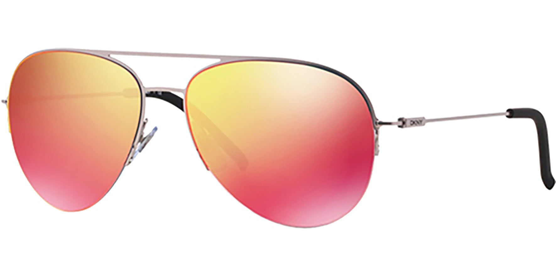 DKNY Silver-Tone Aviator w/ Multi-Mirror Lens - Eyedictive