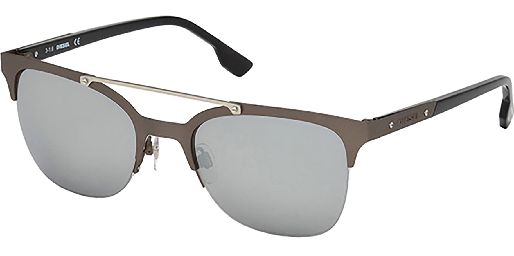 Diesel Modern Pilot w/ Silver Mirror Lens - Eyedictive