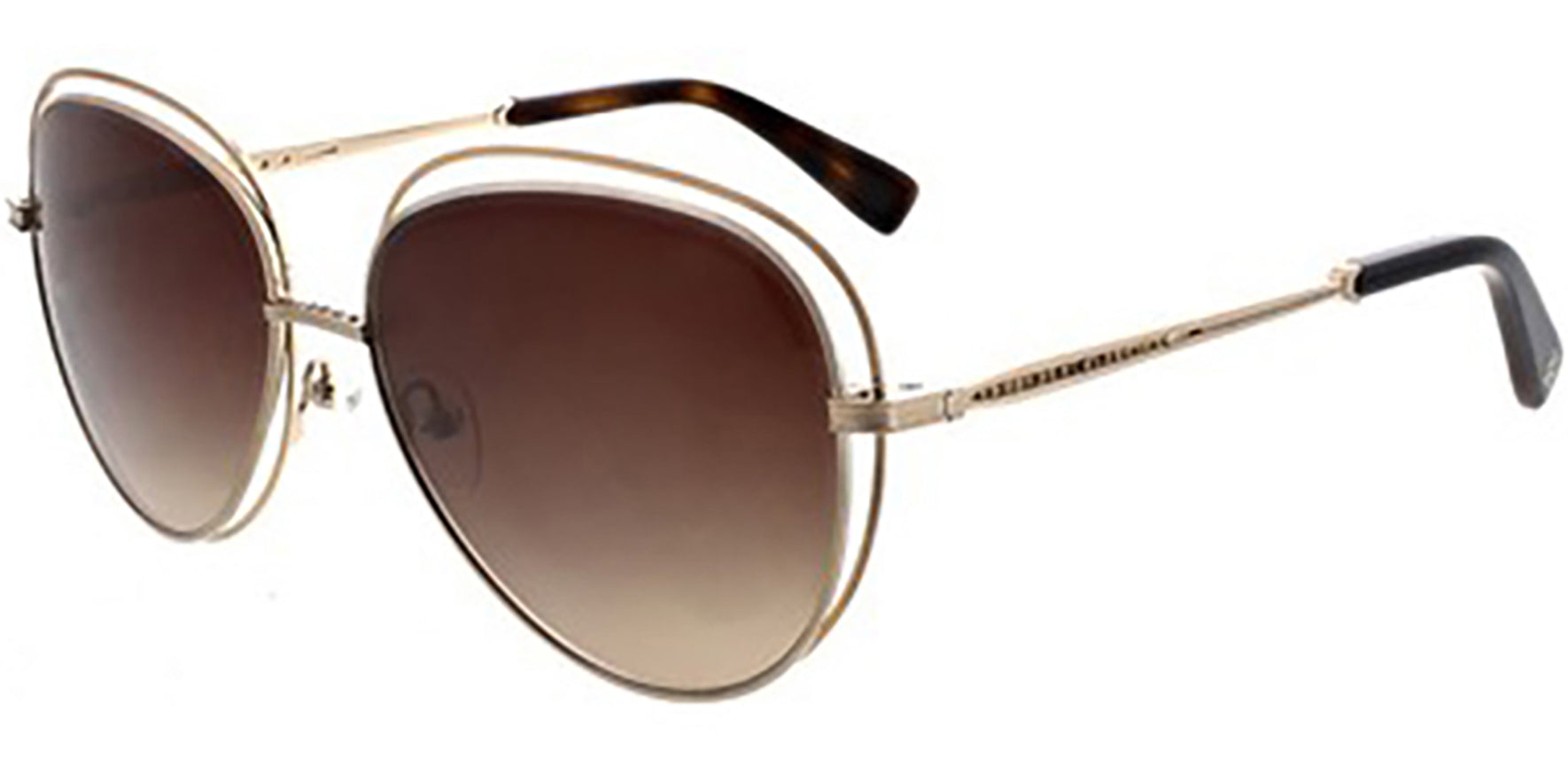 Oscar de la Renta Gold Oversize Teardrop - Eyedictive