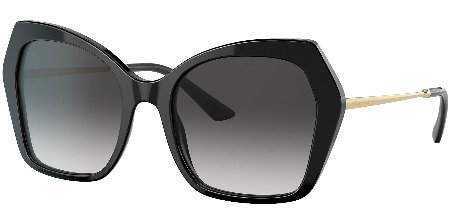 Dolce & Gabbana Black Butterfly w/ Gradient Lens - Eyedictive