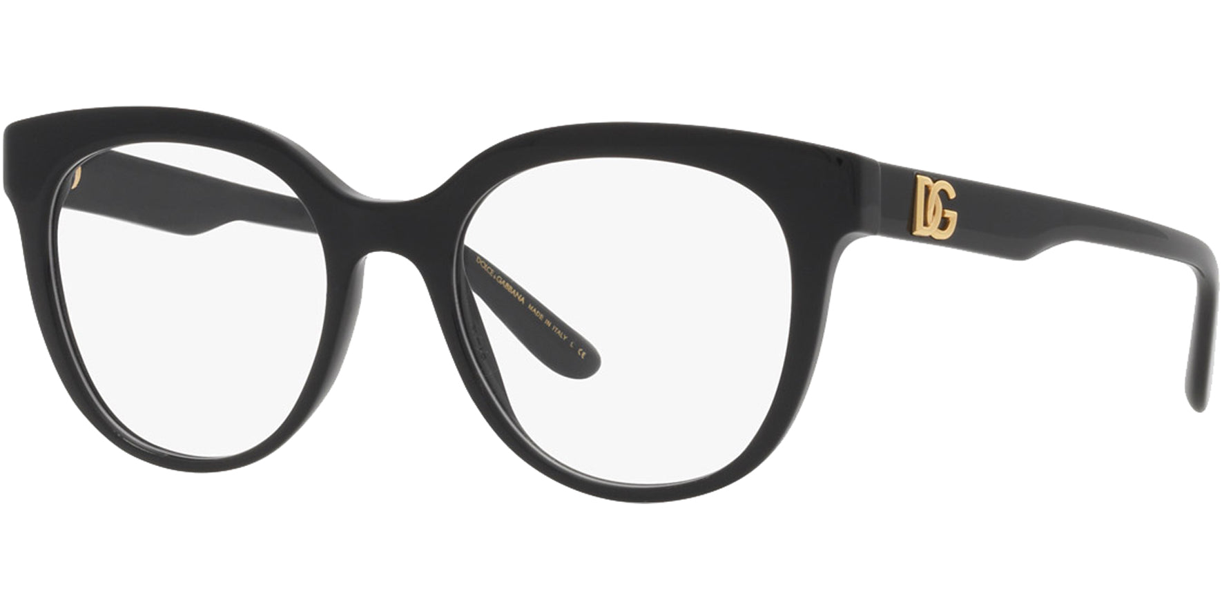 Dolce & Gabbana Black Soft Square Eyeglass Frames - Eyedictive