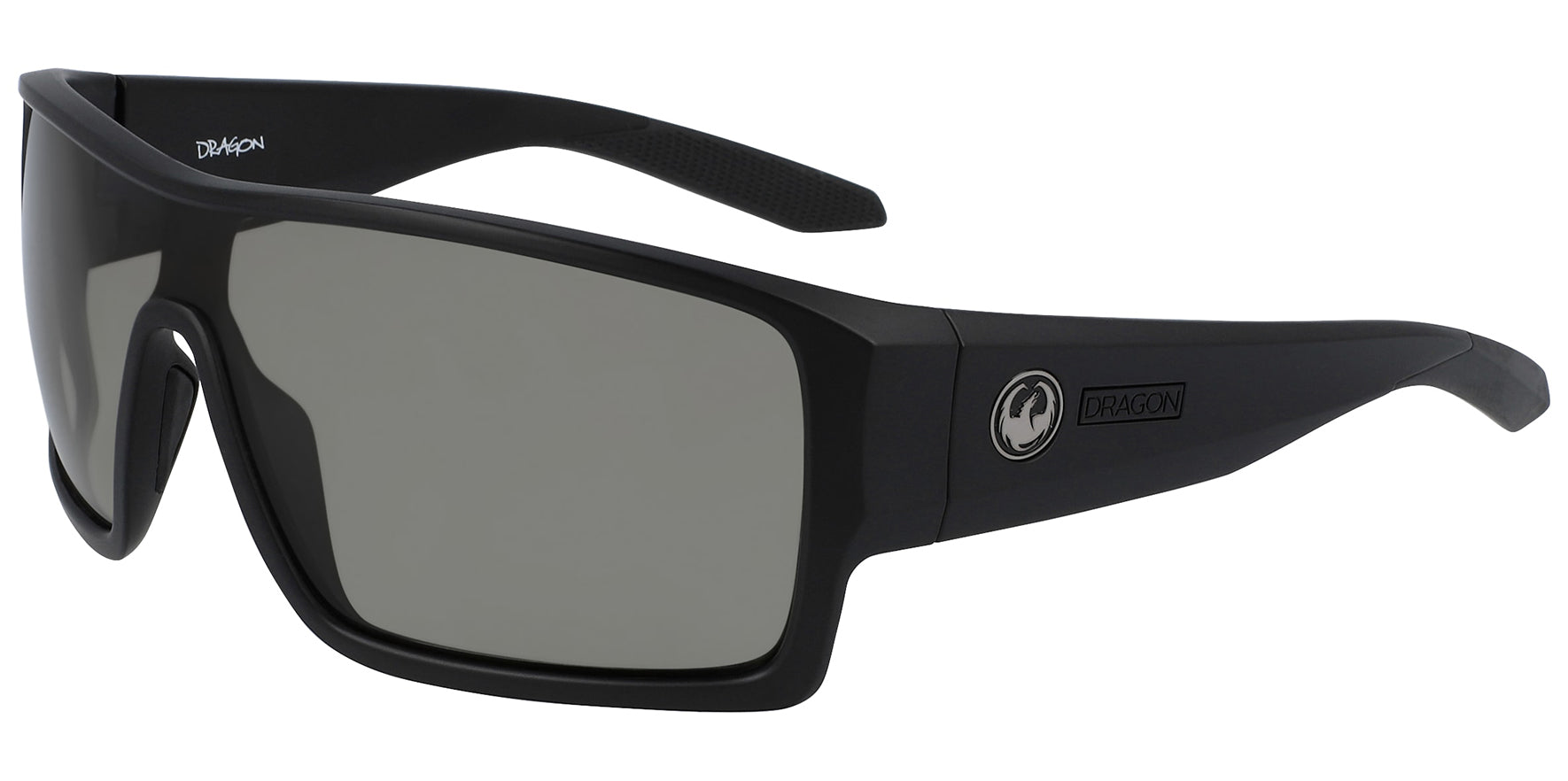 Dragon Alliance Flash LL Polarized Matte Black Shield Wrap - Eyedictive