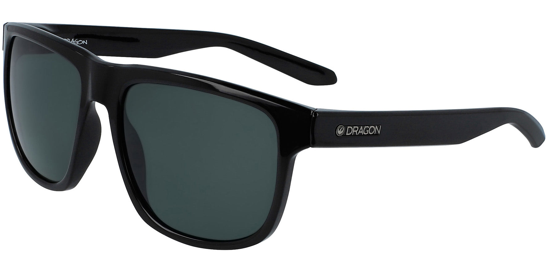 Dragon Alliance Sesh LL Polarized Shiny Black Square w/ Lumalens Lens - Eyedictive