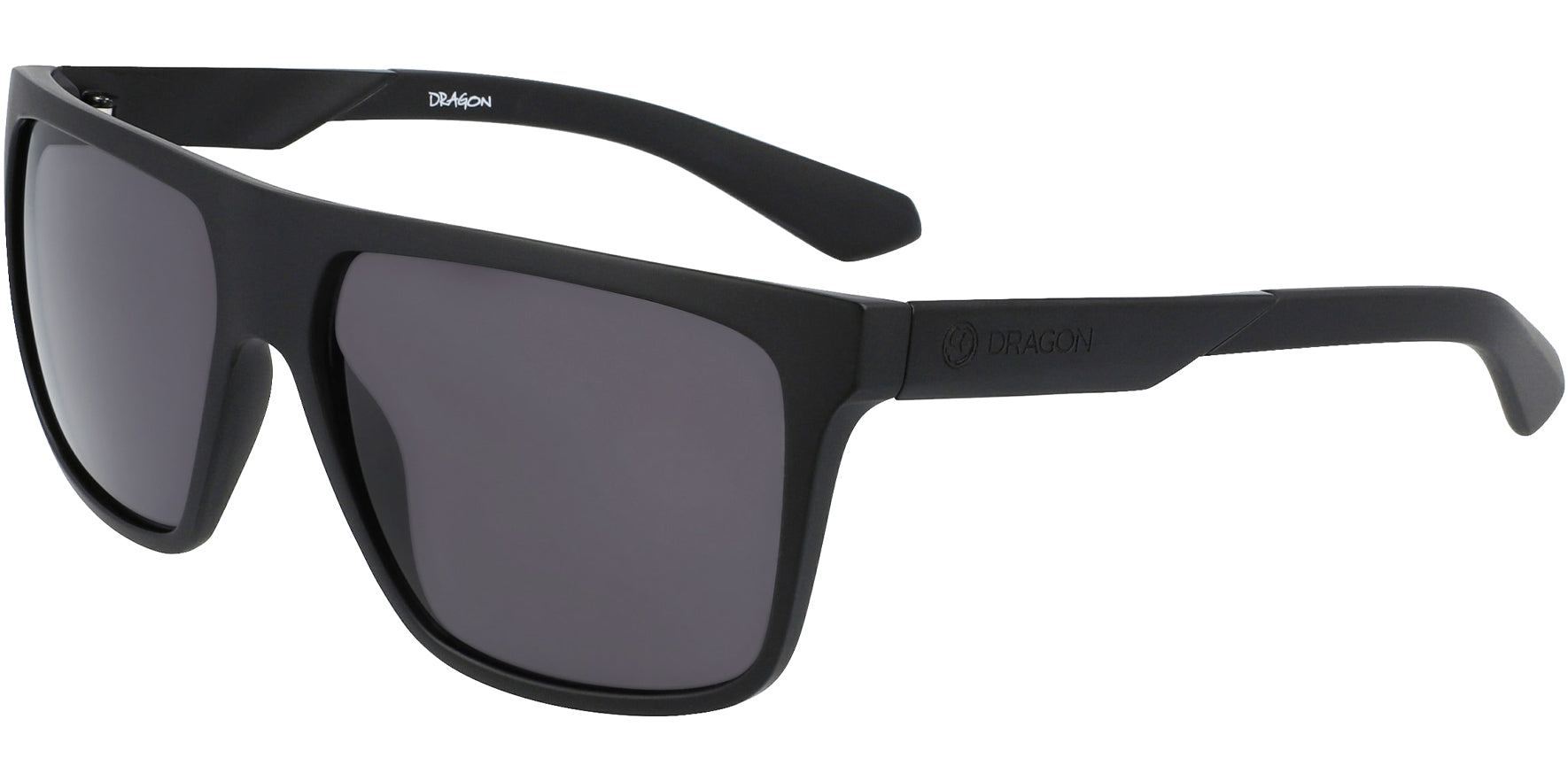 Dragon Alliance Vinyl Polarized Matte Black Square w/ LumaLens - Eyedictive