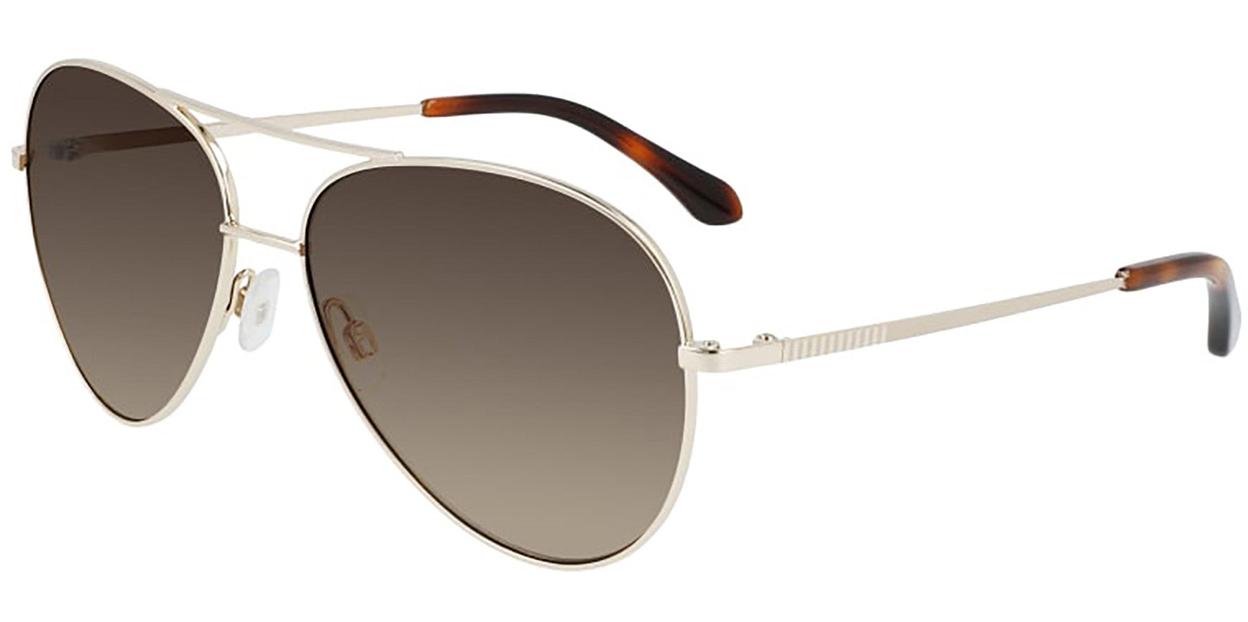 Draper James Shiny Gold-Tone Aviator w/ Gradient Lens - Eyedictive