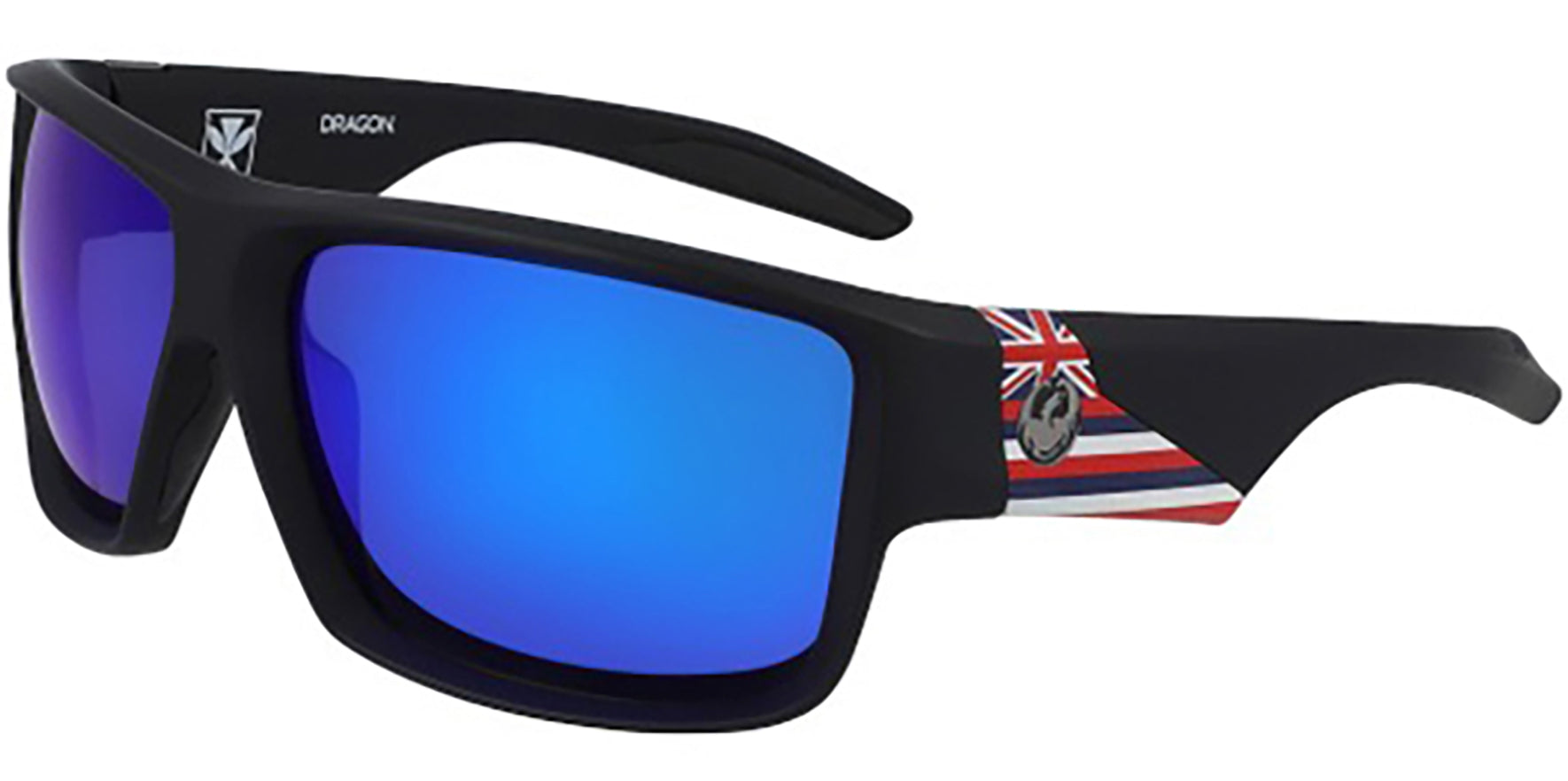 Dragon Alliance Deadlock Hawaii Polarized Matte Black Wrap - Eyedictive