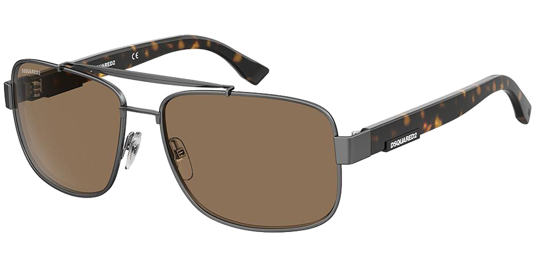 DSquared2 Polarized Dark Ruthenium Navigator - Eyedictive