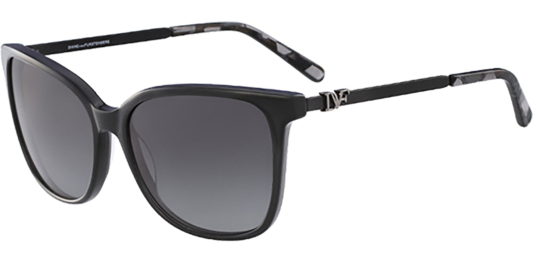 Diane Von Furstenberg Joanna Black Cat-Eye - Eyedictive