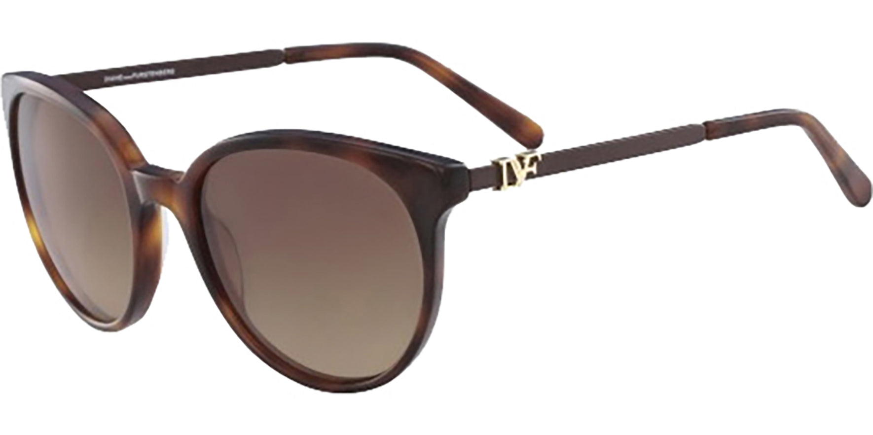 Diane Von Furstenberg Marianna Round Tortoise - Eyedictive