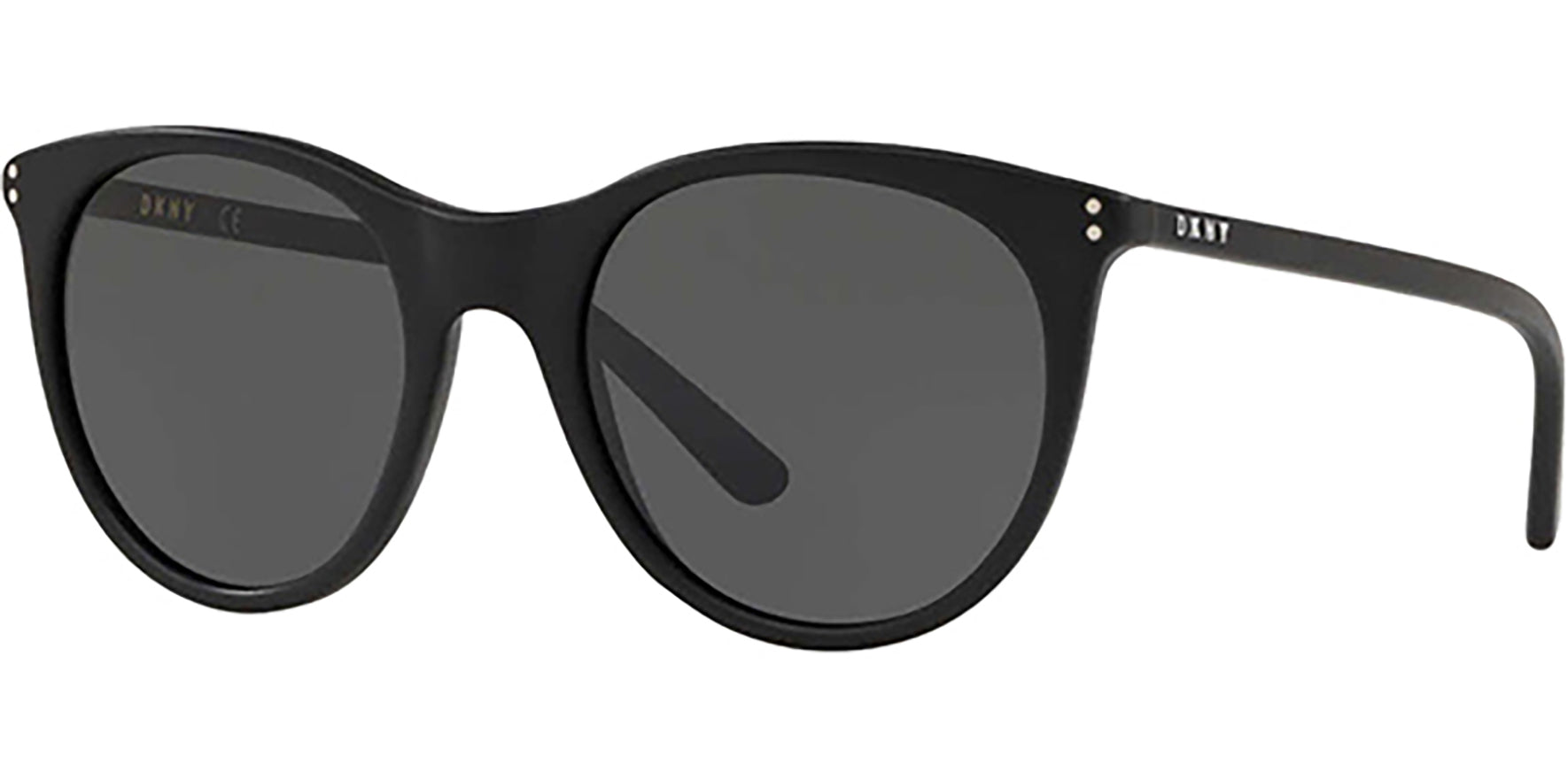 DKNY Matte Black Rounded Cat-Eye - Eyedictive