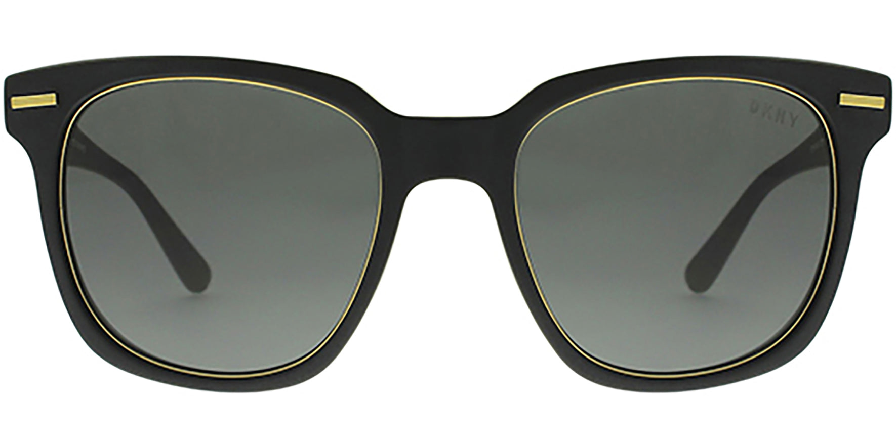 DKNY Black Square Oversize w/ Gold Trim - Eyedictive