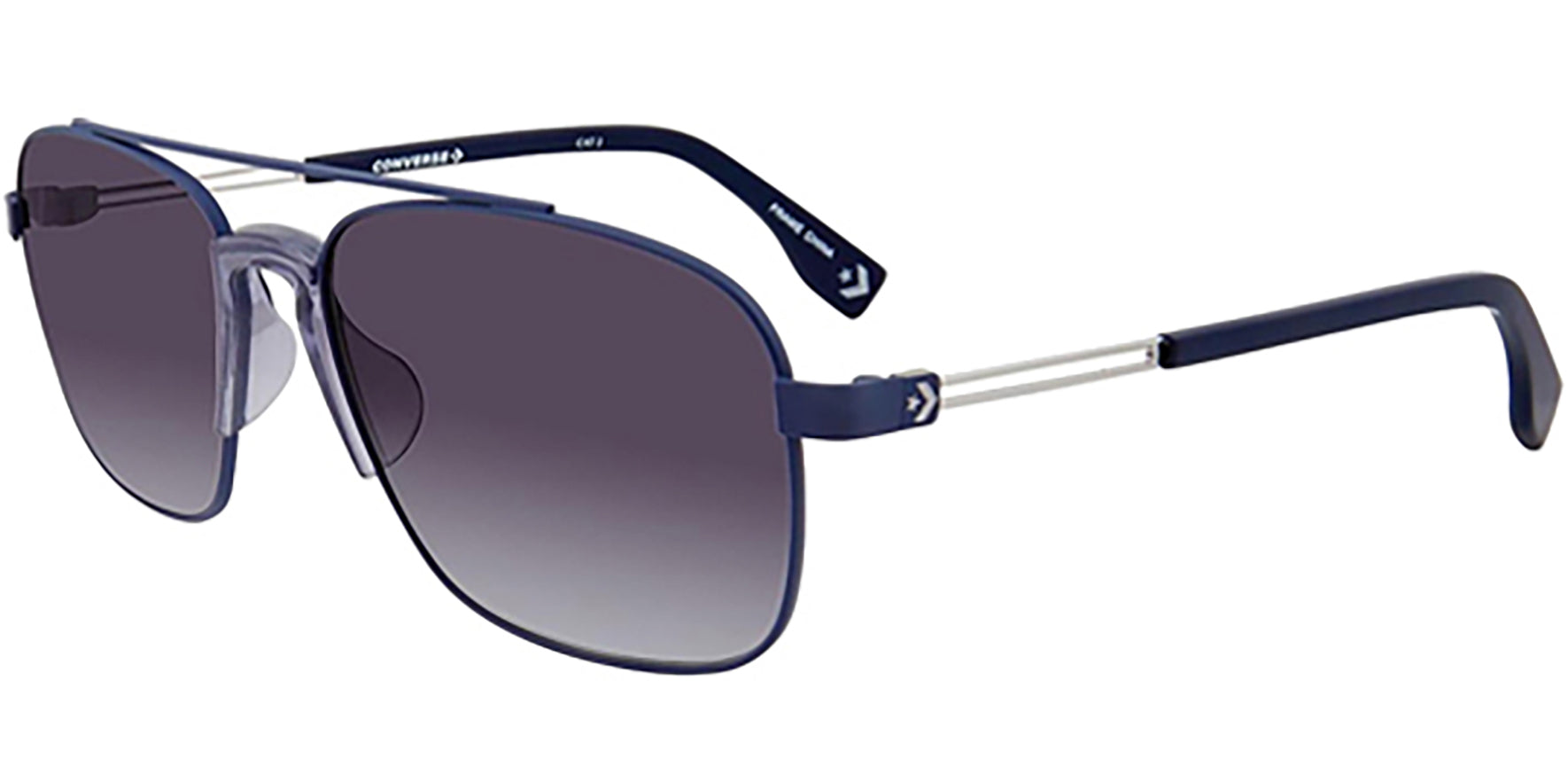 Converse Blue Modern Square Aviator w/ Gradient Lens - Eyedictive