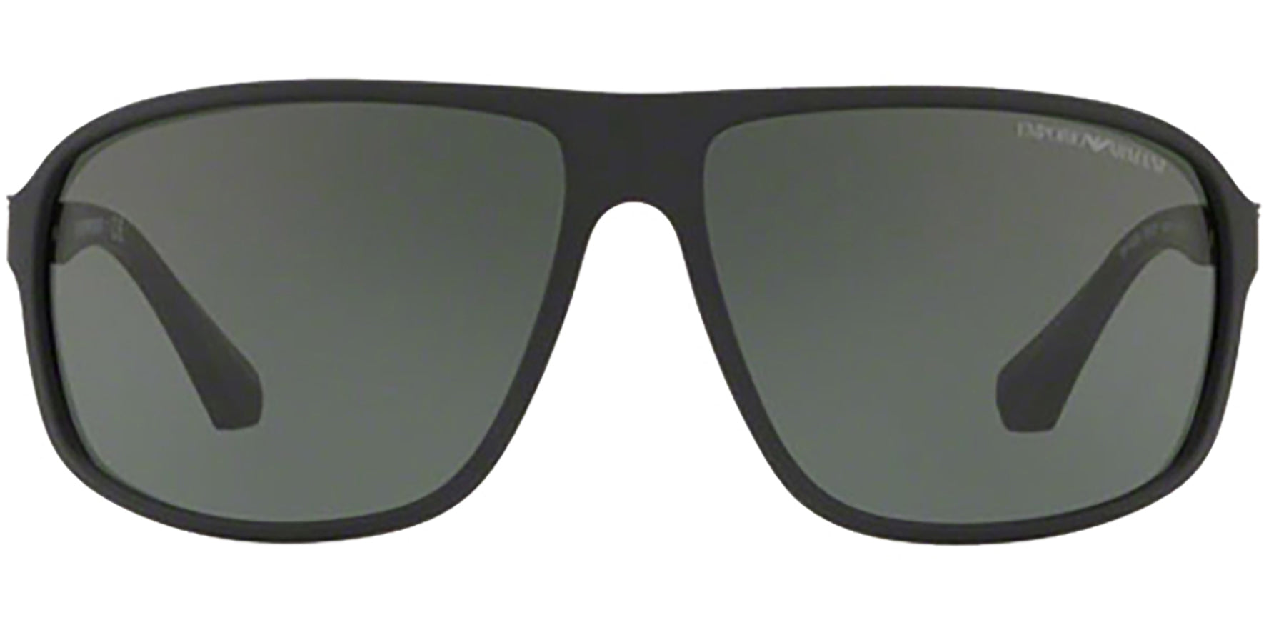 Emporio Armani Matte Black Pilot w/ Green Lens - Eyedictive