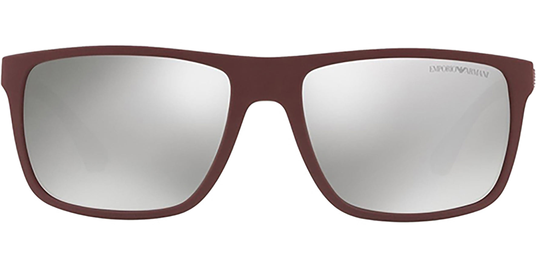 Emporio Armani Bordeaux w/ Silver Flash Lens - Eyedictive