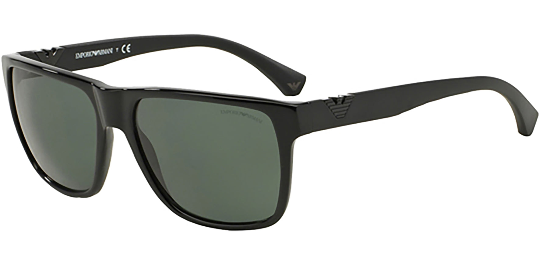 Emporio Armani Black Square w/ Grey-Green Lens - Eyedictive