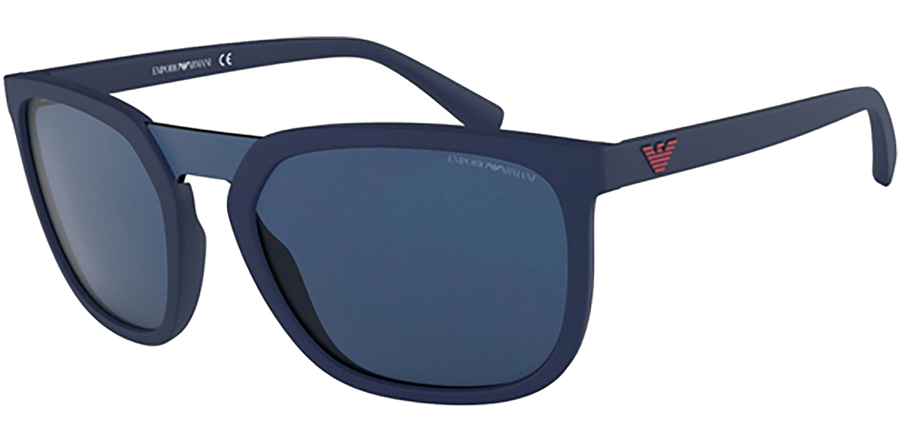 Emporio Armani Matte Blue Modern Square - Eyedictive