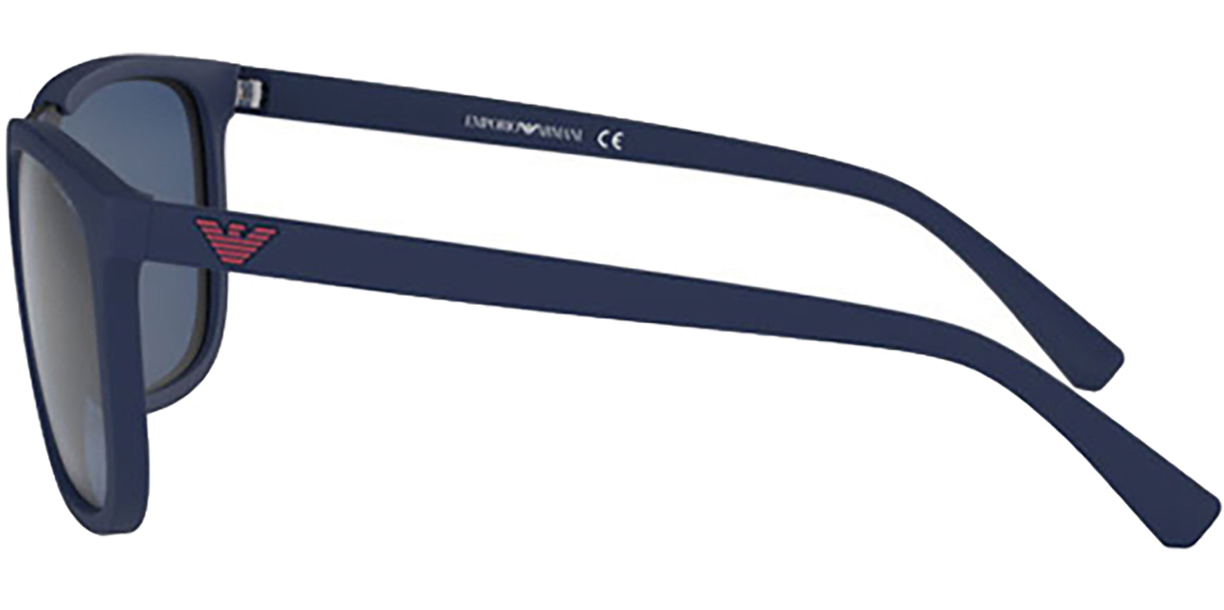 Emporio Armani Matte Blue Modern Square - Eyedictive