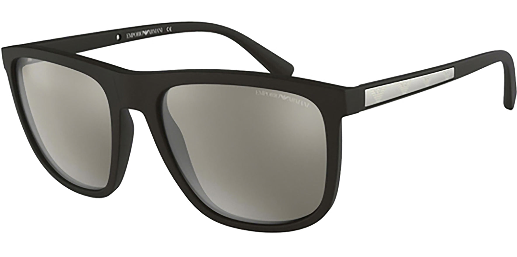 Emporio Armani Matte Black Asian Fit Square Sport - Eyedictive