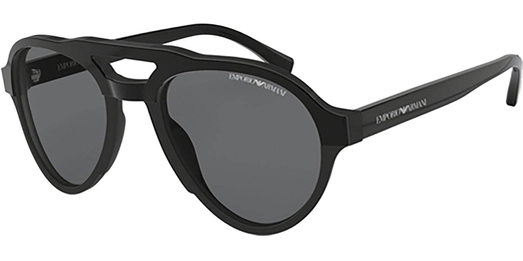 Emporio Armani Polarized Black Modern Pilot - Eyedictive