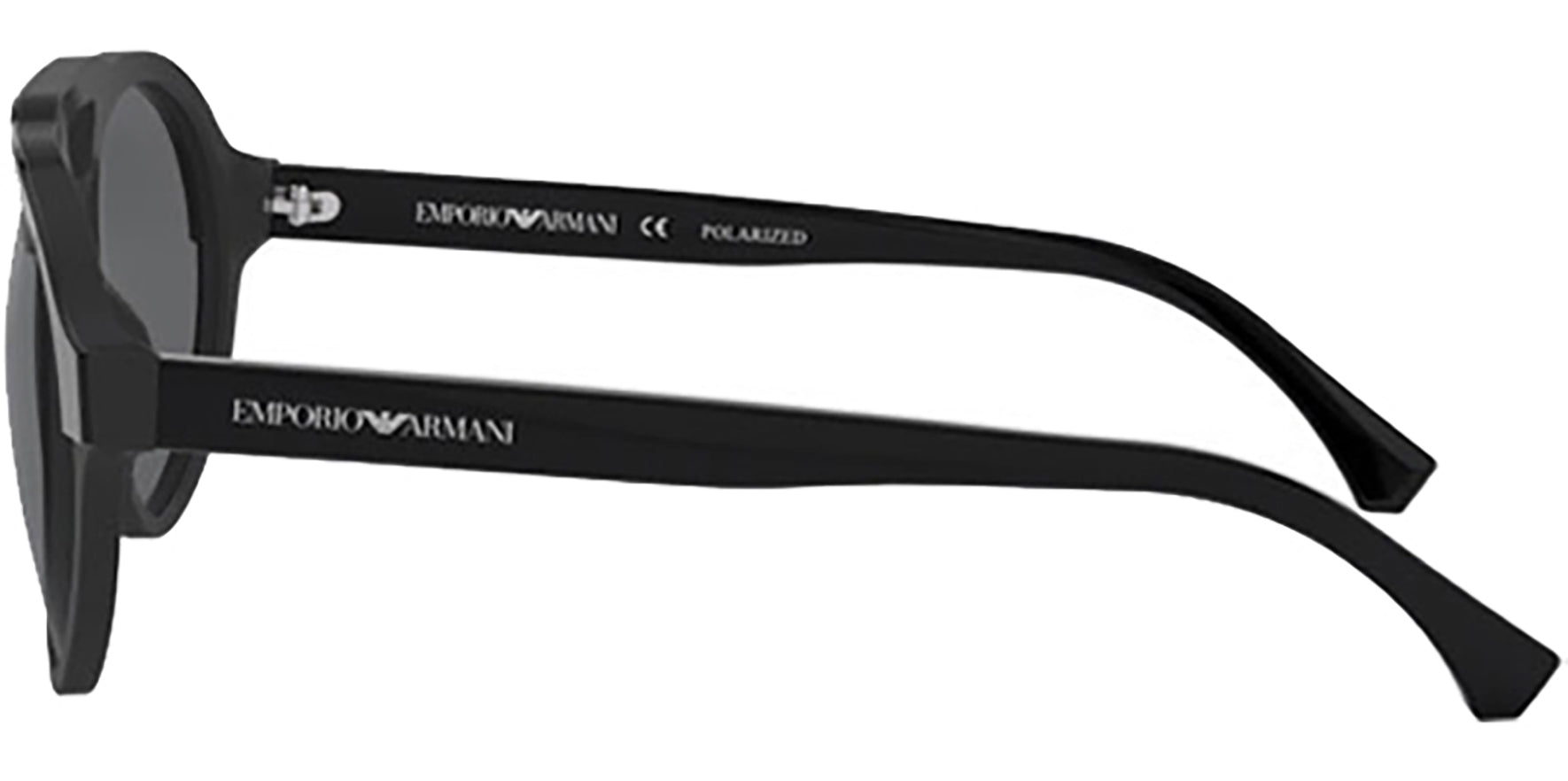 Emporio Armani Polarized Black Modern Pilot - Eyedictive