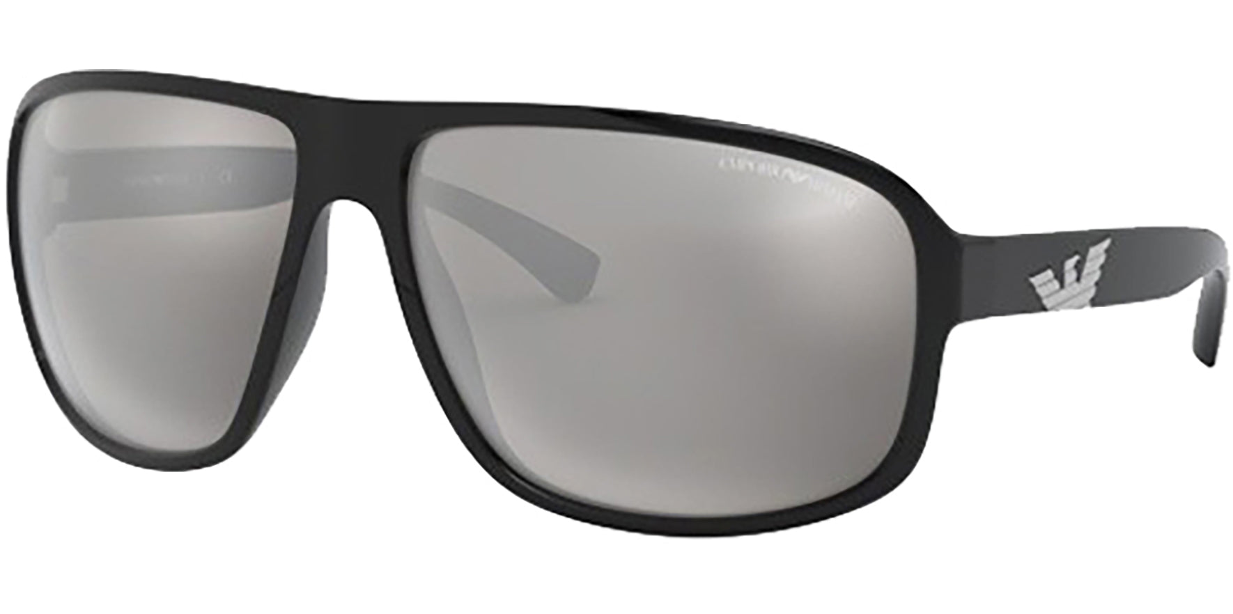 Emporio Armani Black Pilot w/ Mirror Lens - Eyedictive