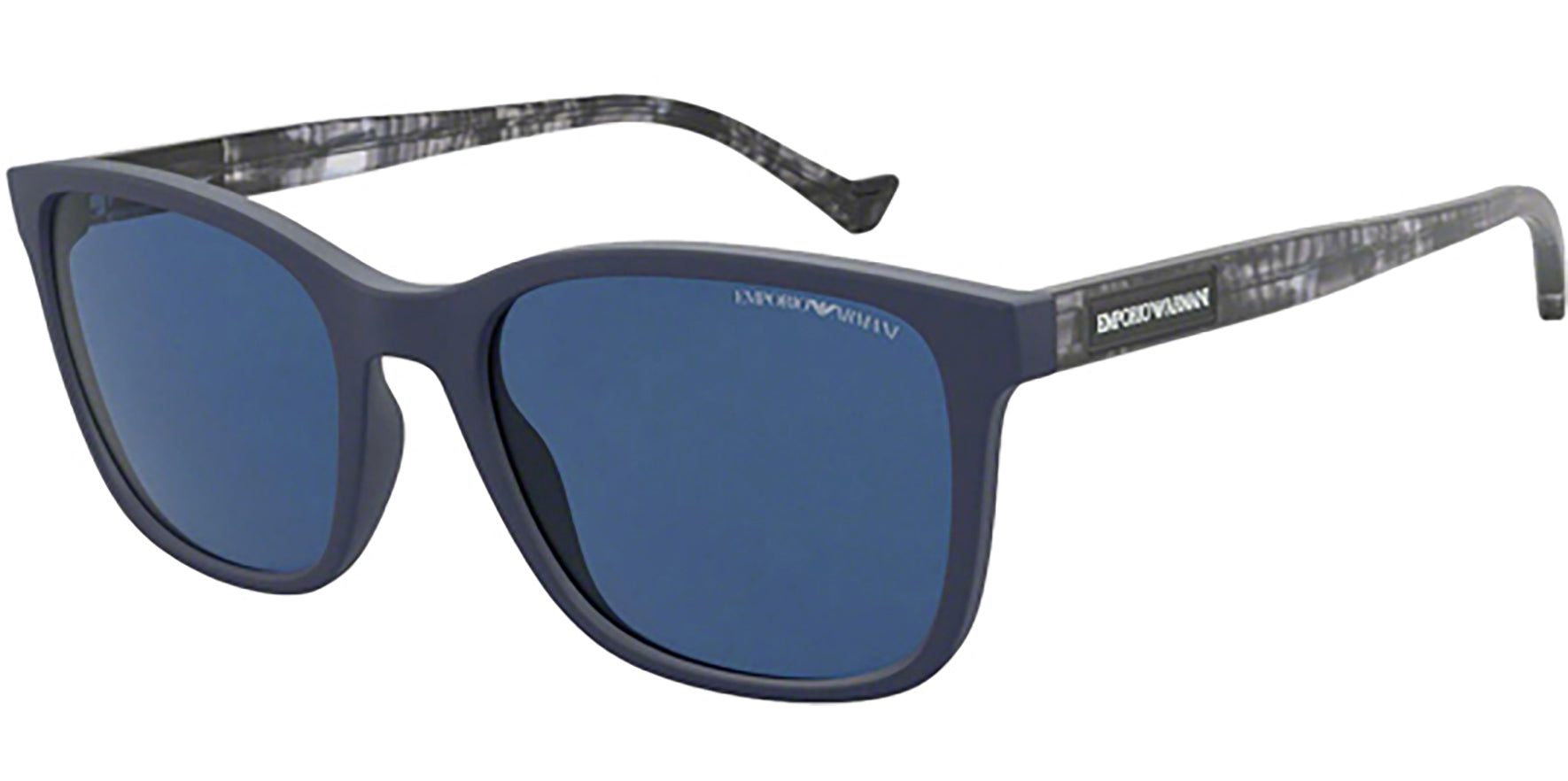 Emporio Armani Matte Blue Soft Square - Eyedictive