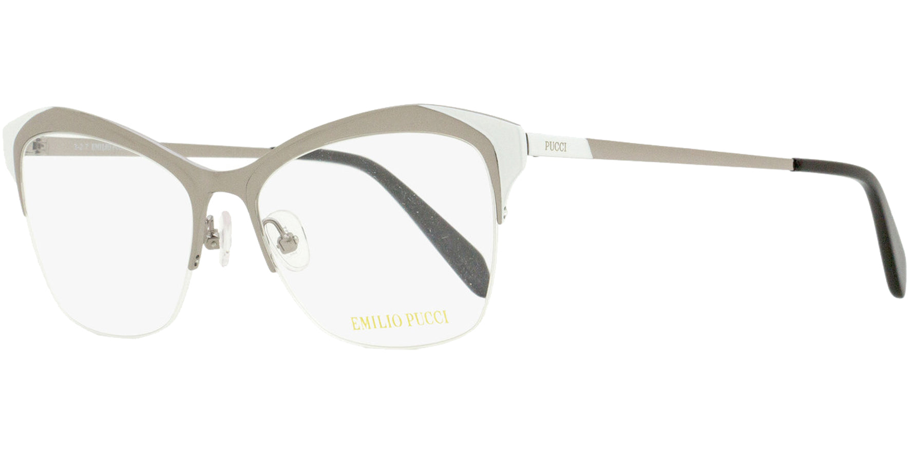 Emilio Pucci Cat Eye Semi-Rimless Eyeglass Frames