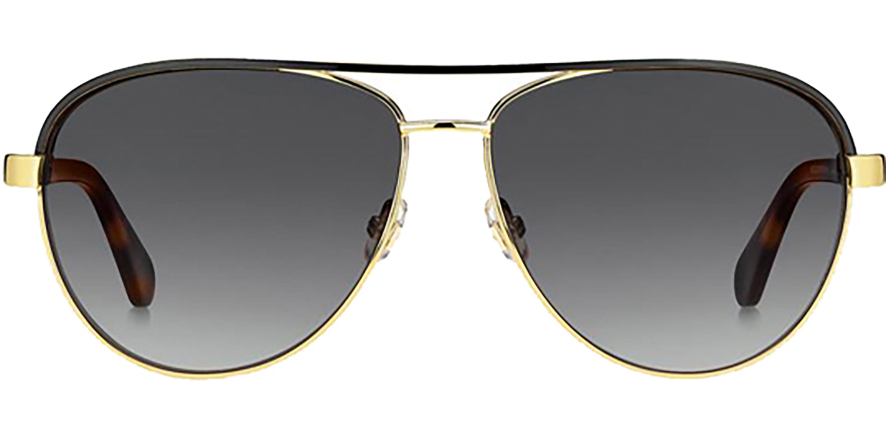 Kate Spade Emilyann Gold-Tone/Havana Aviator w/ Gradient Lens - Eyedictive