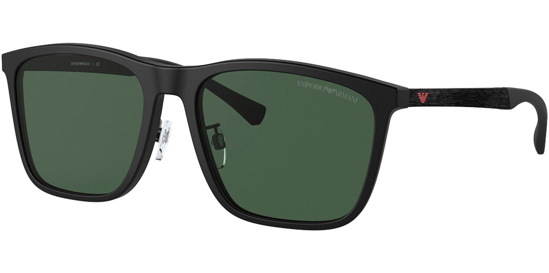 Emporio Armani Rubber Black Square - Eyedictive