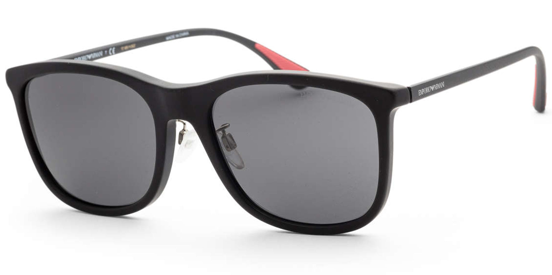 Emporio Armani Matte Black Square Sport - Eyedictive