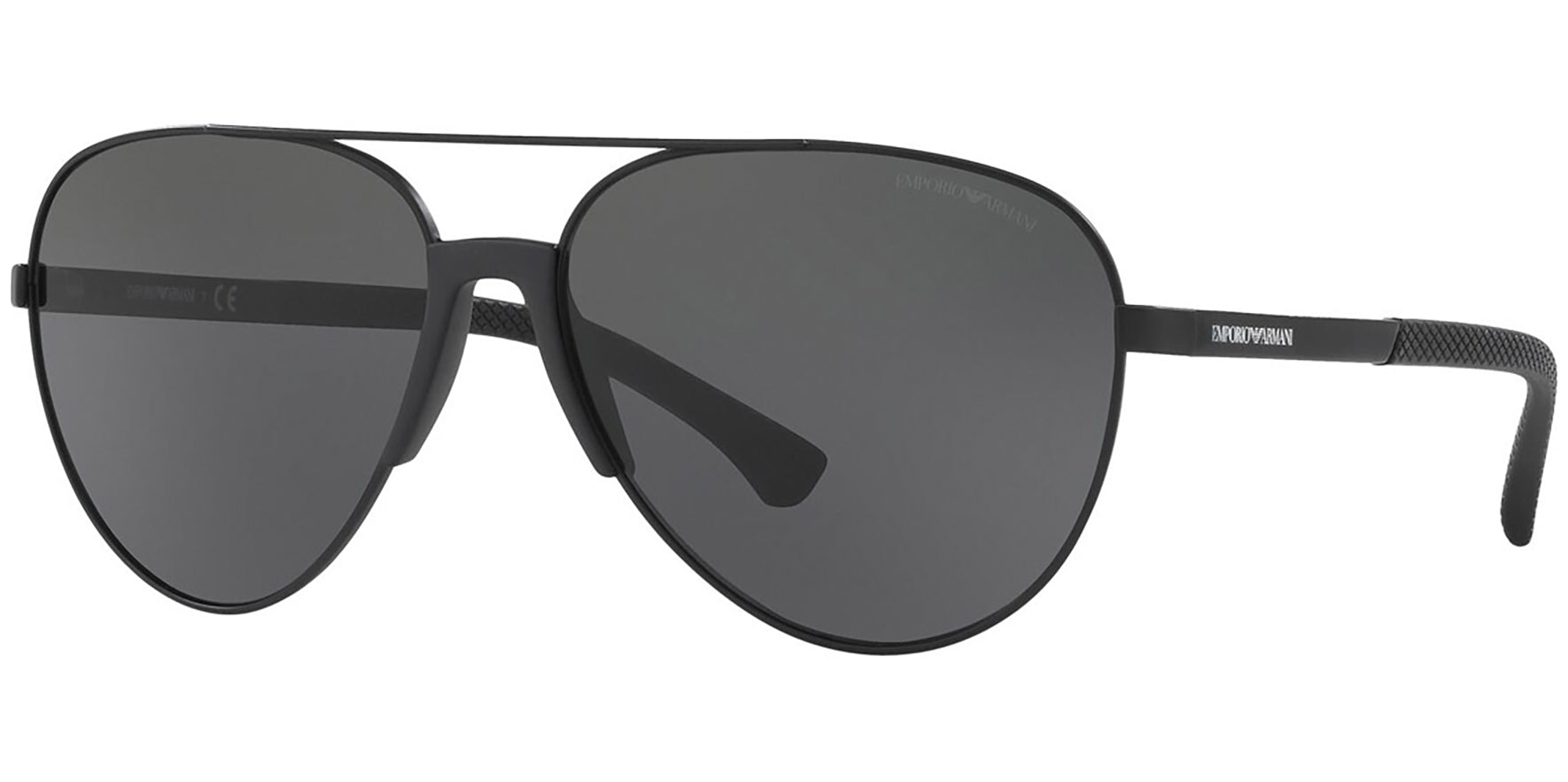 Emporio Armani Matte Black Aviator Alt Fit - Eyedictive