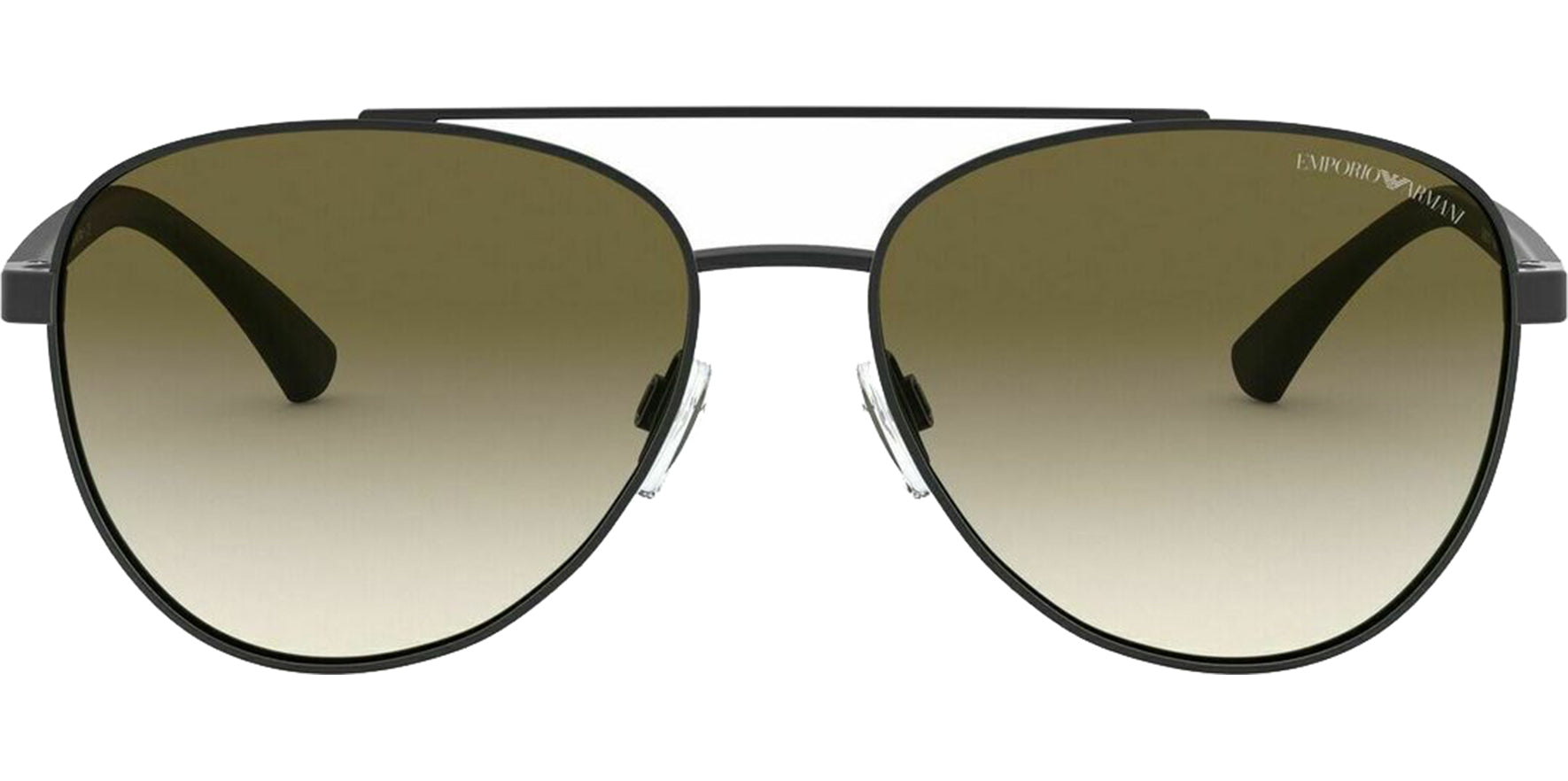 Emporio Armani Matte Black Aviator w/ Gradient Lens - Eyedictive