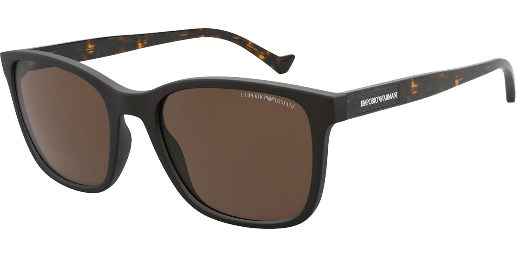 Emporio Armani Matte Black Soft Square - Eyedictive