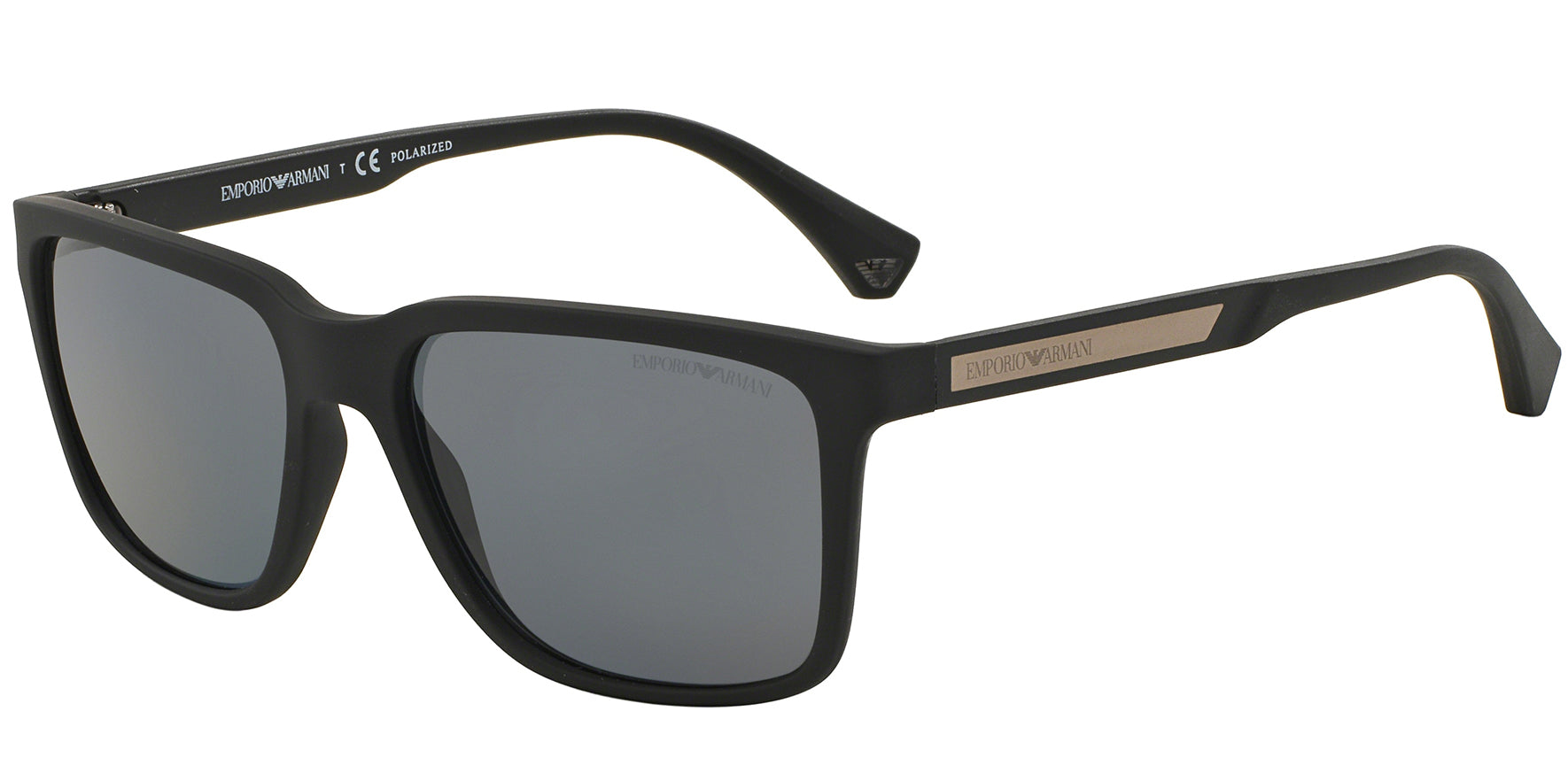 Emporio Armani Polarized Black Rubber - Eyedictive