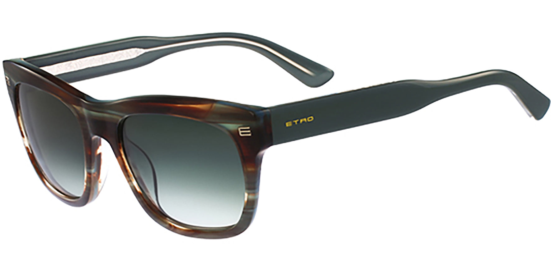 Etro Eyewear Striped Petrol w/ Gradient Lens - Eyedictive