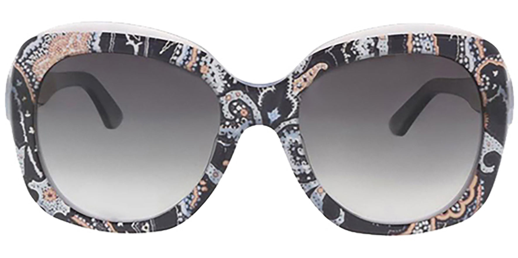 Etro Eyewear Black Paisley w/ Gradient Lens - Eyedictive