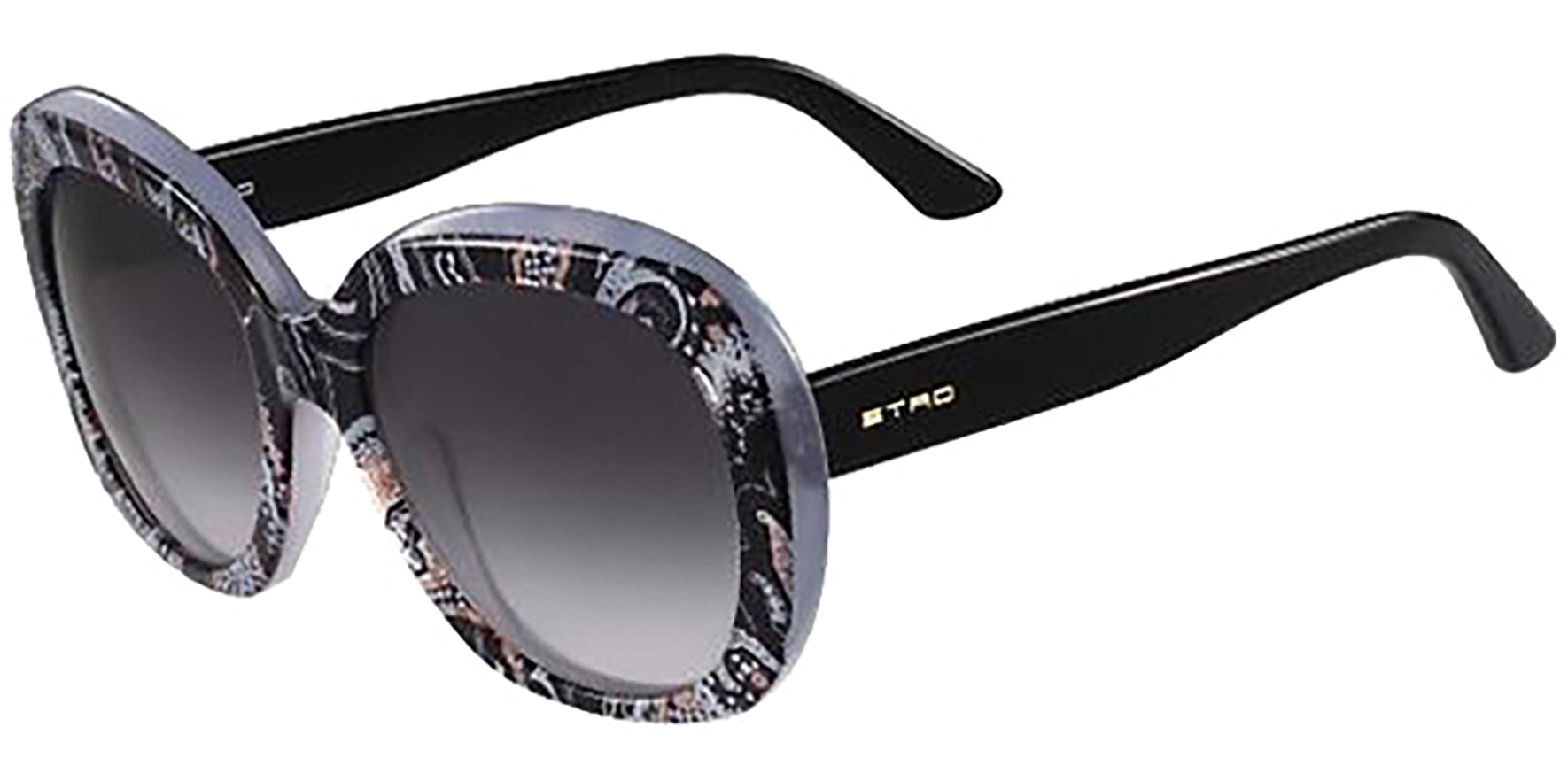 Etro Eyewear Black Paisley w/ Gradient Lens - Eyedictive