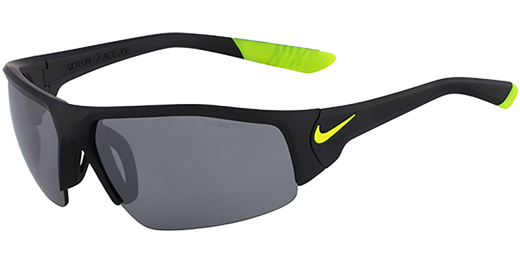 Nike Skylon Ace XV Matte Black Semi-Rimless - Eyedictive