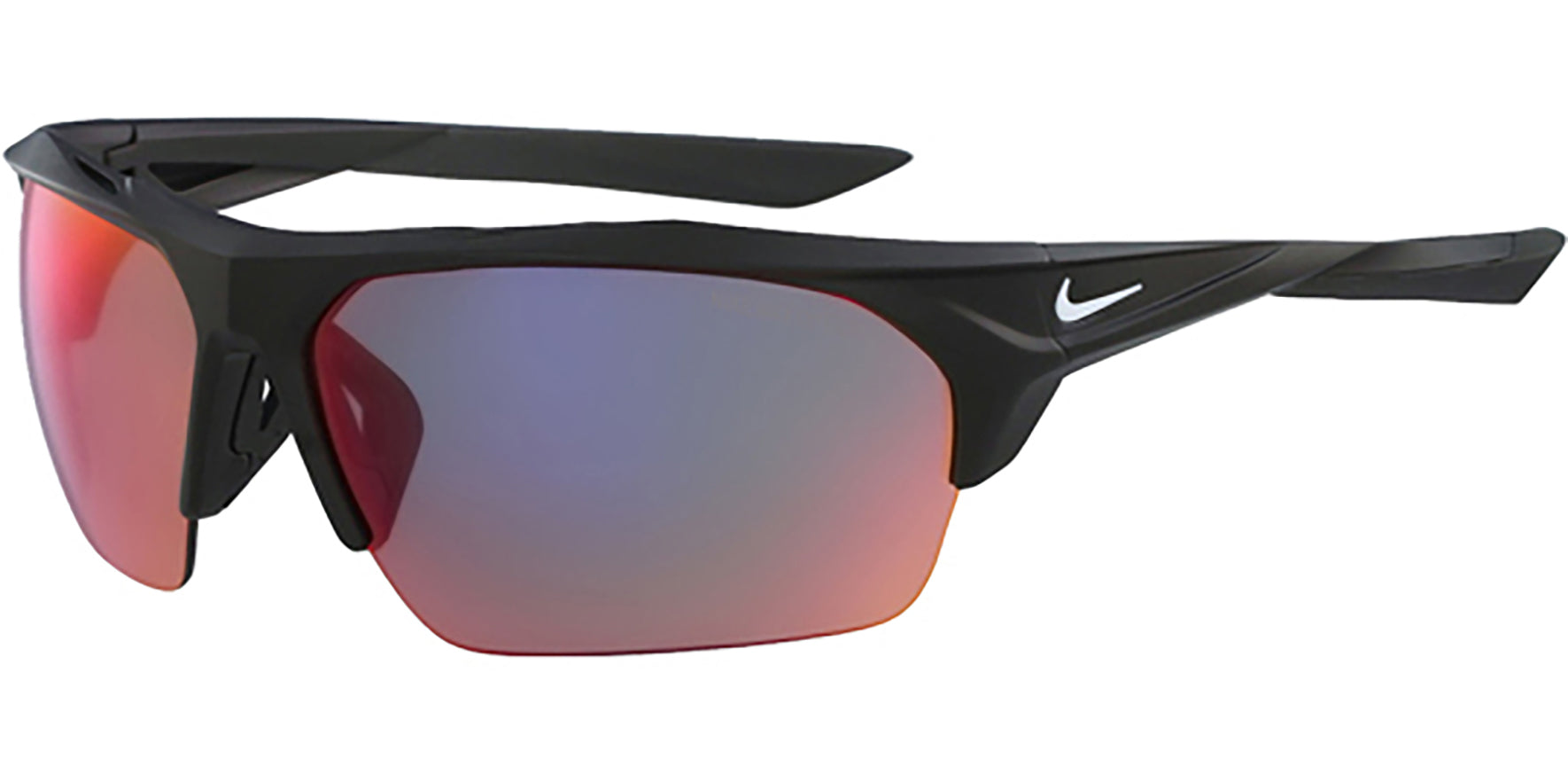 Nike Terminus Matte Black Semi-Rimless Sport w/ MAX Optics - Eyedictive