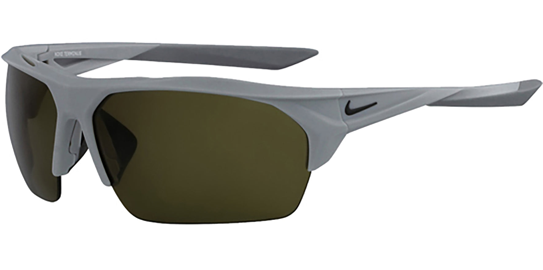 Nike Terminus Matte Wolf Grey Semi-Rimless Sport - Eyedictive