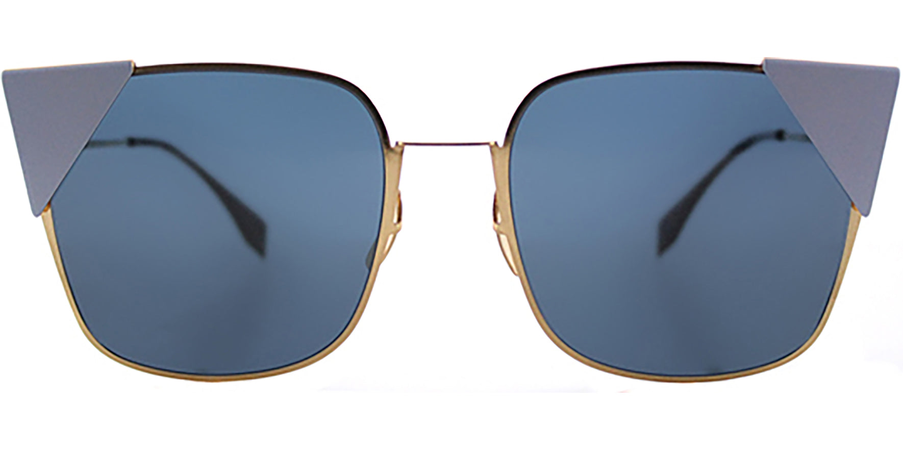 Fendi Lei Rose Gold-Tone Geometric Cat-Eye - Eyedictive