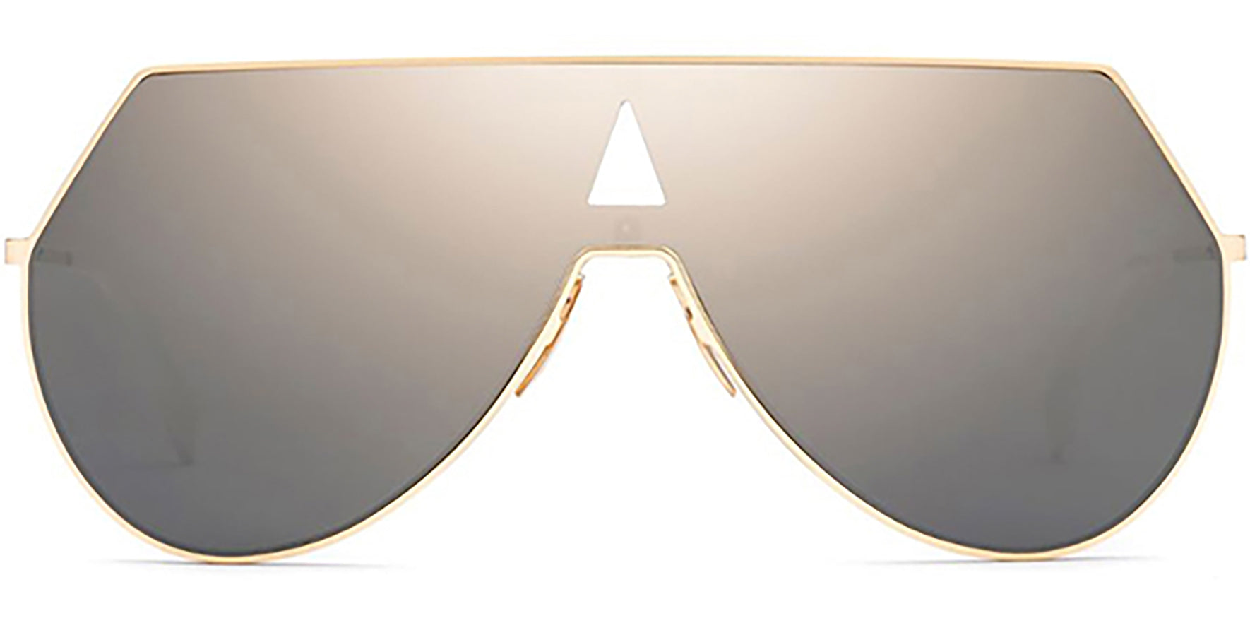 Fendi Eyeline Stainless Steel Aviator Shield - Eyedictive