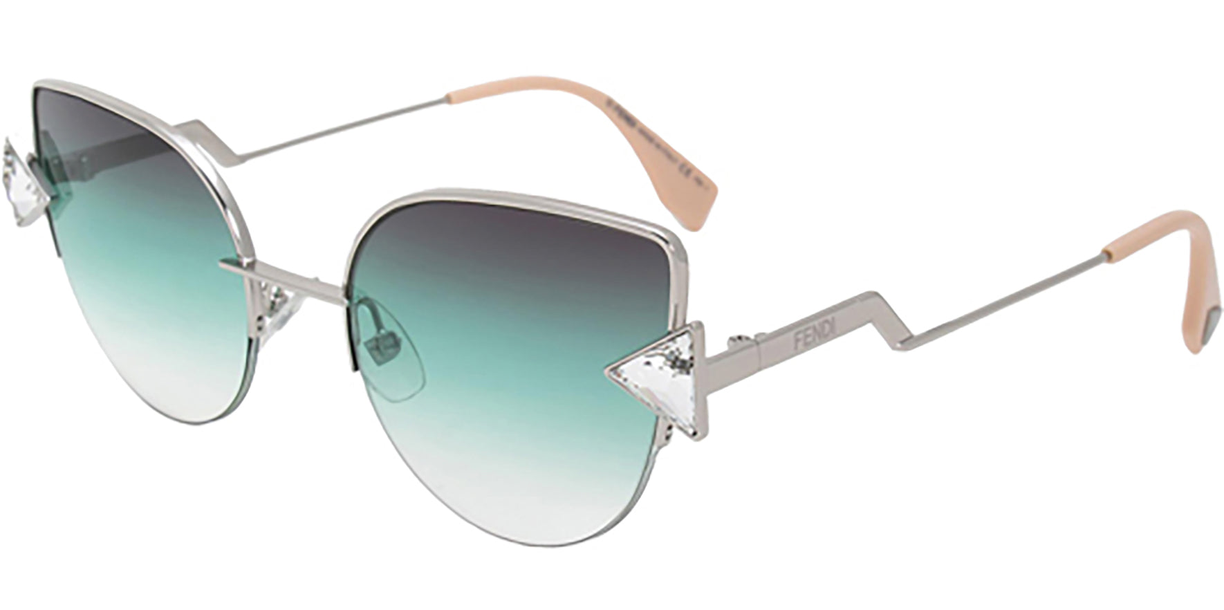 Fendi Rainbow Crystal Tipped Gradient Cat-Eye - Eyedictive