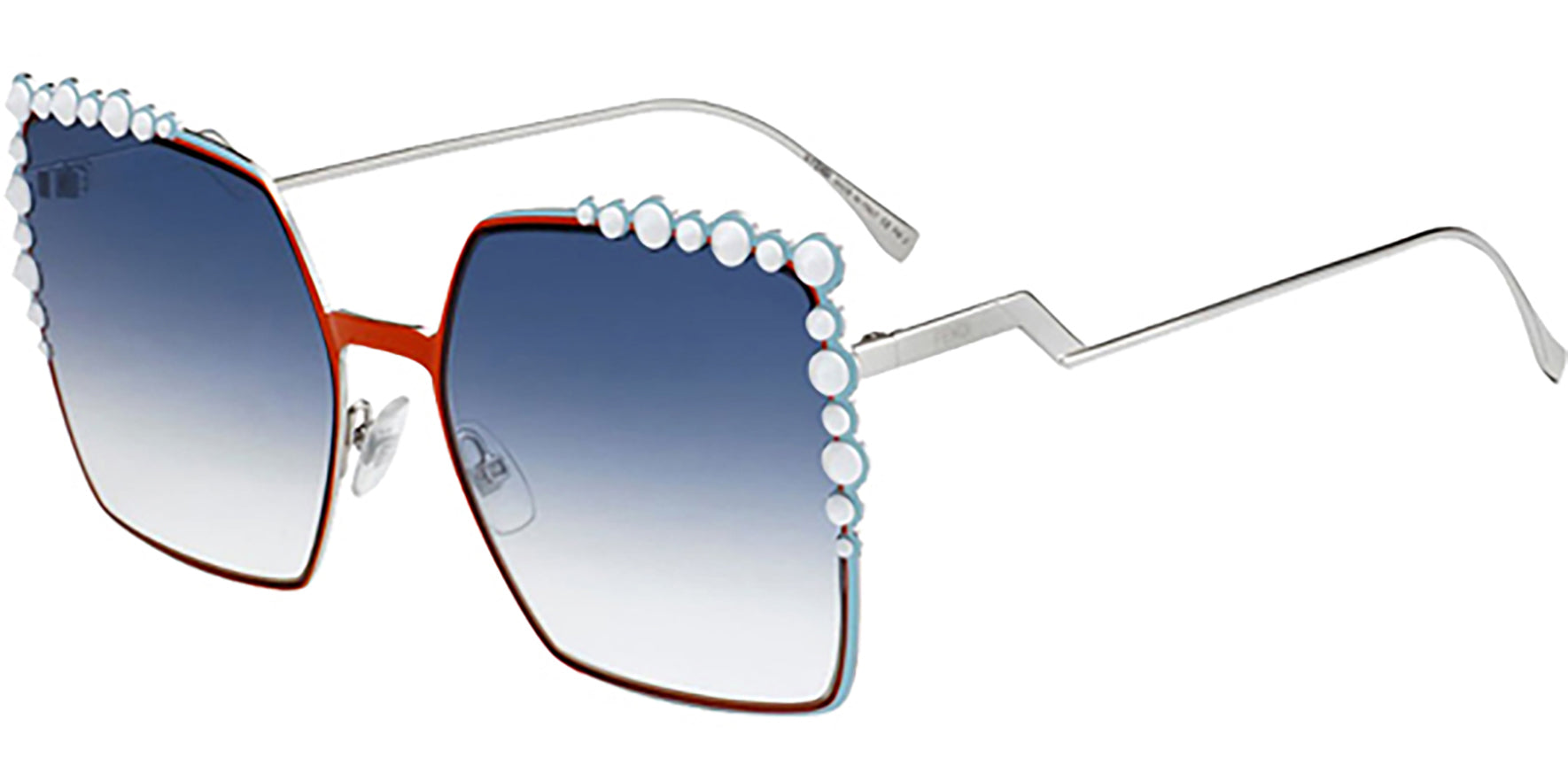 Fendi Can Eye Stud-Tipped Orange Blue Gradient - Eyedictive