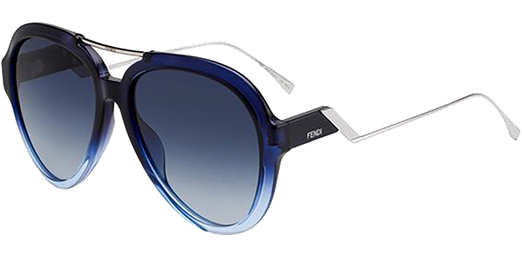 Fendi Tropical Shine Oversize Gradient Aviator - Eyedictive