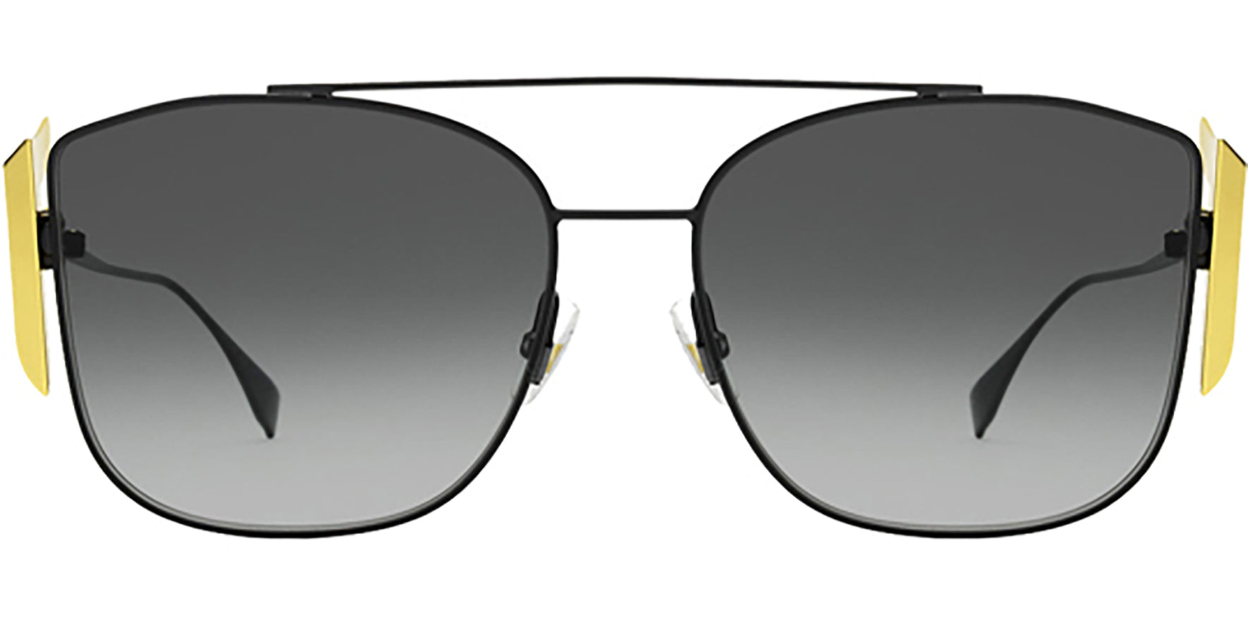 Fendi Black Squared Oversize Pilot - Eyedictive