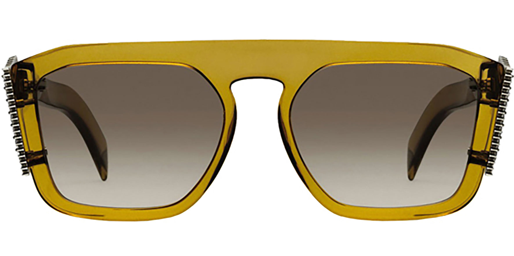 Fendi Geometric Square w/ Crystal Logos - Eyedictive