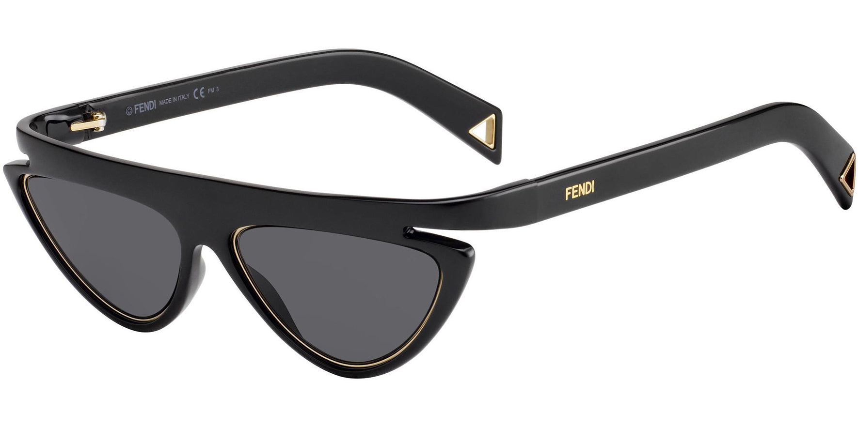 Fendi Flat Brow Cat-Eye w/ Rim Inlay - Eyedictive