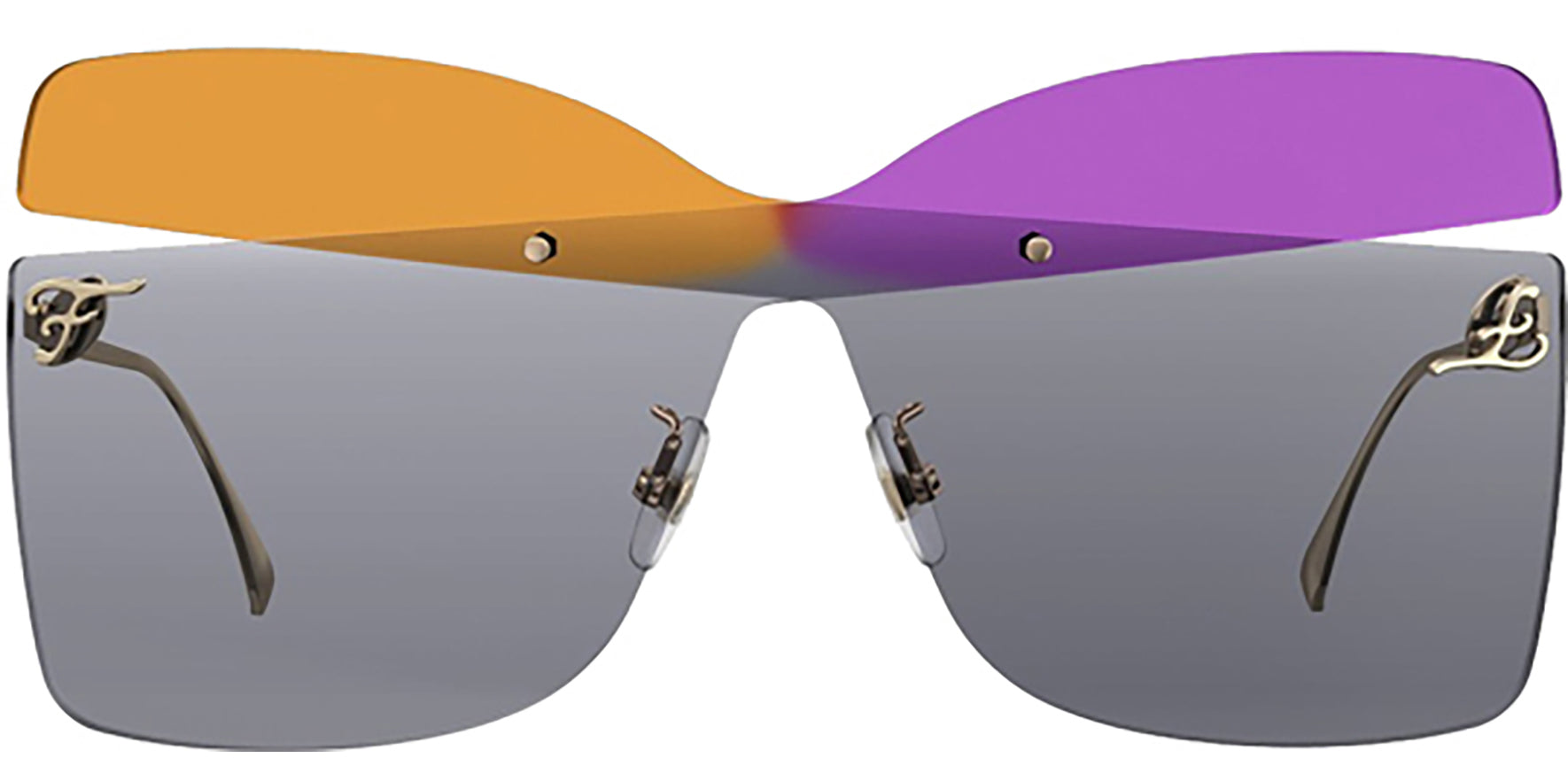 Fendi Karligraphy Rimless Butterfly Shield - Eyedictive